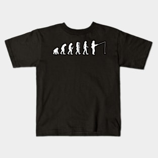 Womens Evolution Fishing Mother's Day Kids T-Shirt